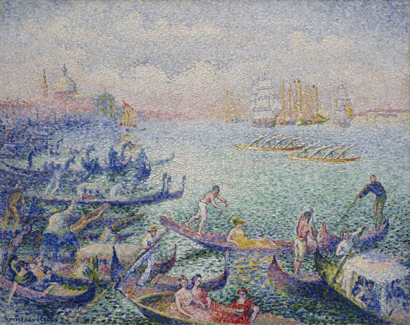 Venetsian regatta - Henri-Edmond Cross