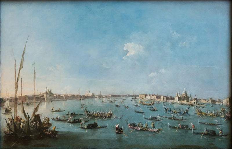 Purjehdus Giudeccan kanavalla - Francesco Guardi