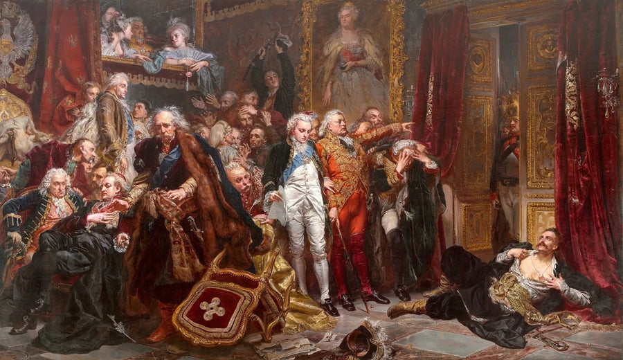 Rejtan - Puolangan kaatuminen. - Jan Matejko