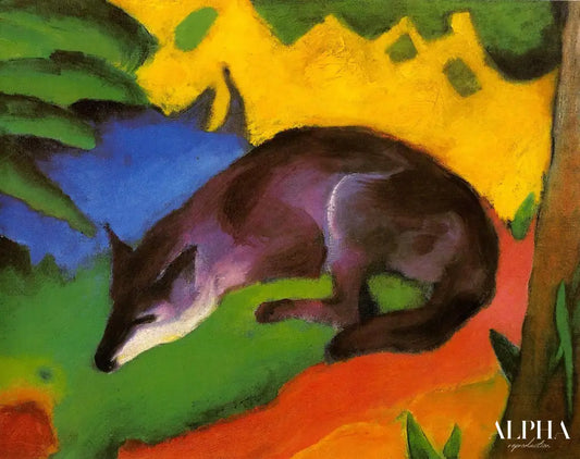 Renard bleu - Franz Marc - Reproductions de tableaux et peintures haut de gamme