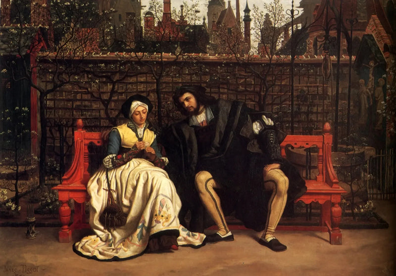 Faustin ja Margueriten kohtaaminen - James Tissot