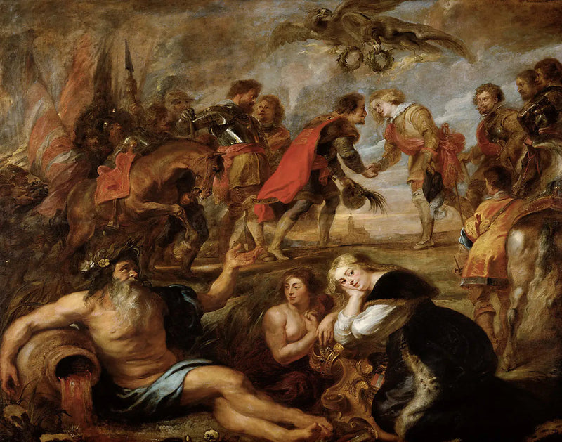 Ferdinandin kuninkaan ja kardinaali-infantti Ferdinandin kohtaaminen Nördlingenissä - Peter Paul Rubens