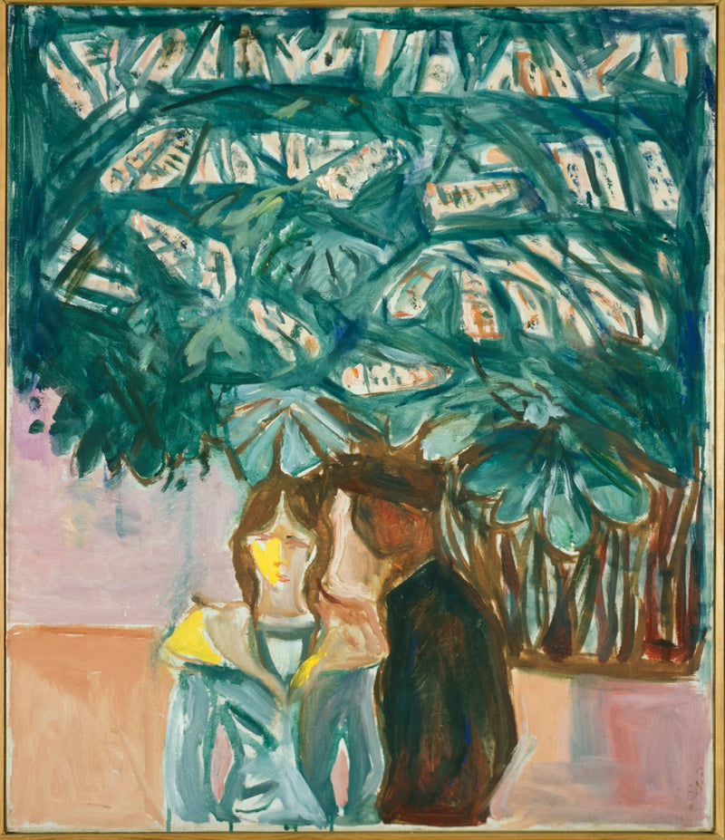 Kohtaaminen kastanjapuun alla - Edvard Munch
