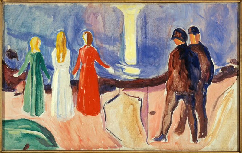Kohtaaminen rannalla - Edvard Munch