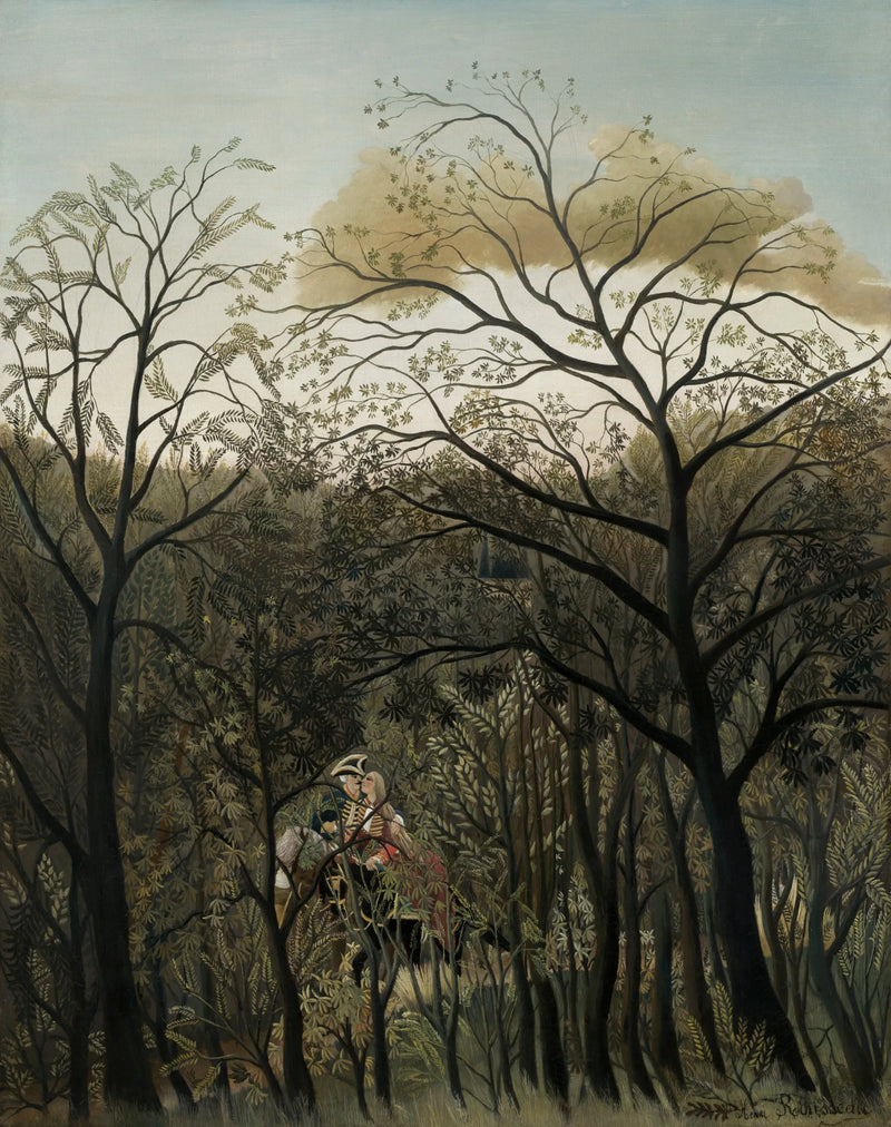 Tapaaminen metsässä - Henri Rousseau
