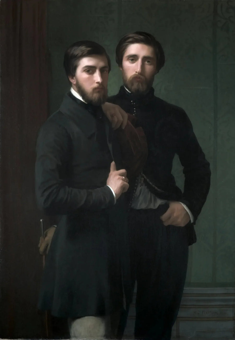 René-Charles Dassy ja hänen veljensä Jean-Baptiste-Claude-Amédé Dassy - Hippolyte Flandrin