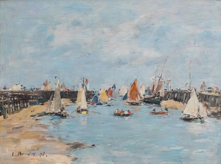Kalastusalusten paluu Trouvilleen - Eugène Boudin
