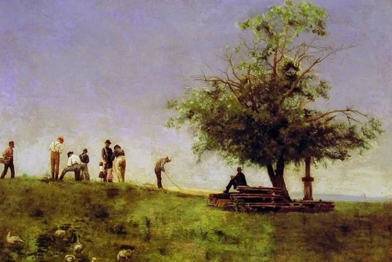 Korjaa kalastusverkko - Thomas Eakins