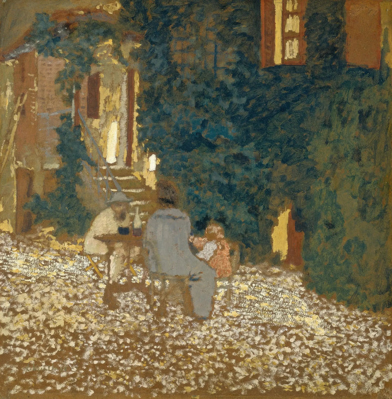 Aamiainen puutarhassa - Édouard Vuillard
