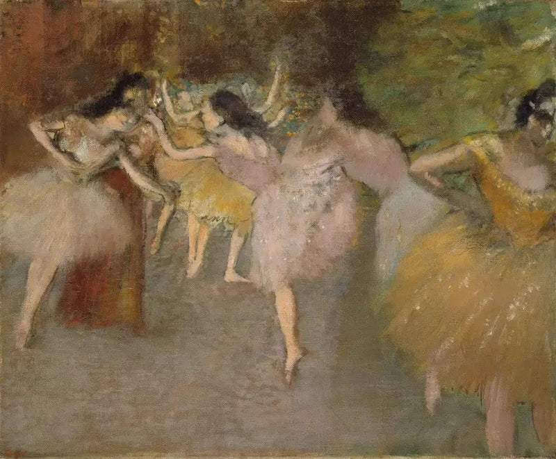 Toisto ennen balettia - Edgar Degas