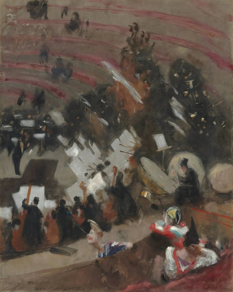 Pasdeloupin orkesterin harjoitus Talviharjoituksessa - John Singer Sargent