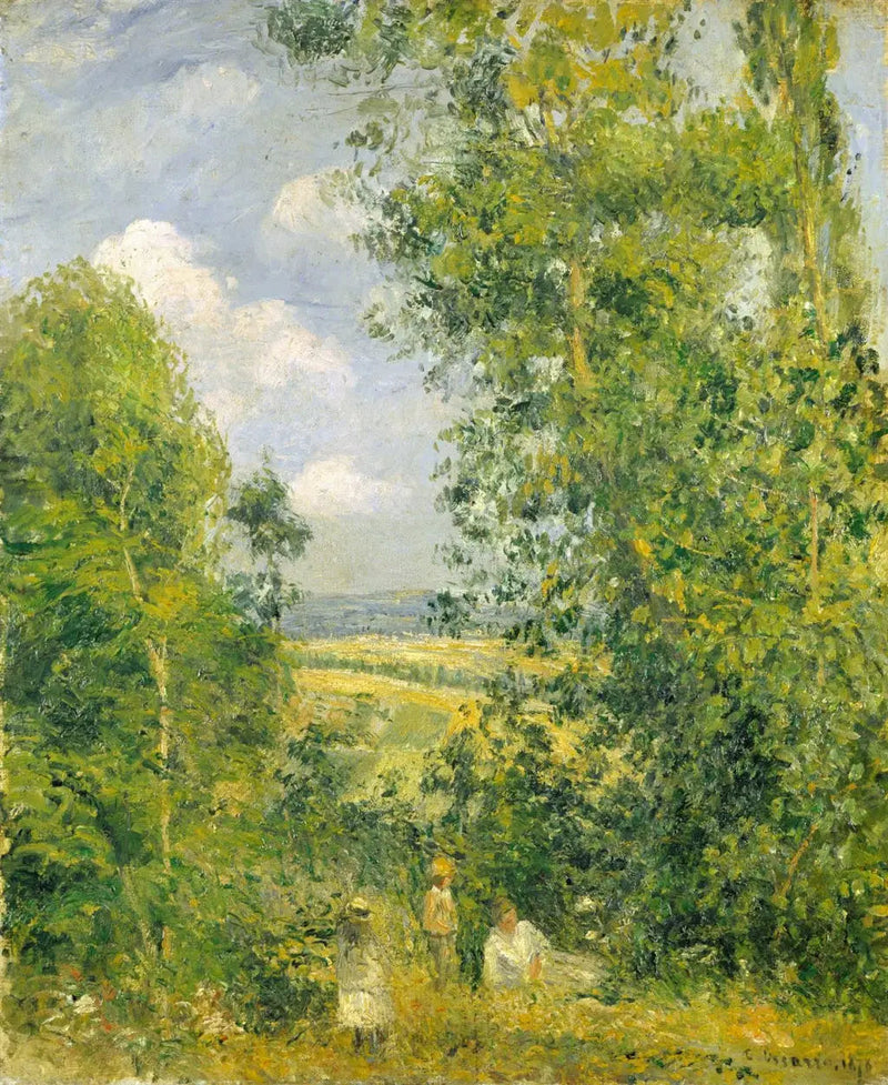 Lepo metsässä (Gruouettesin ranta), Pontoise - Camille Pissarro