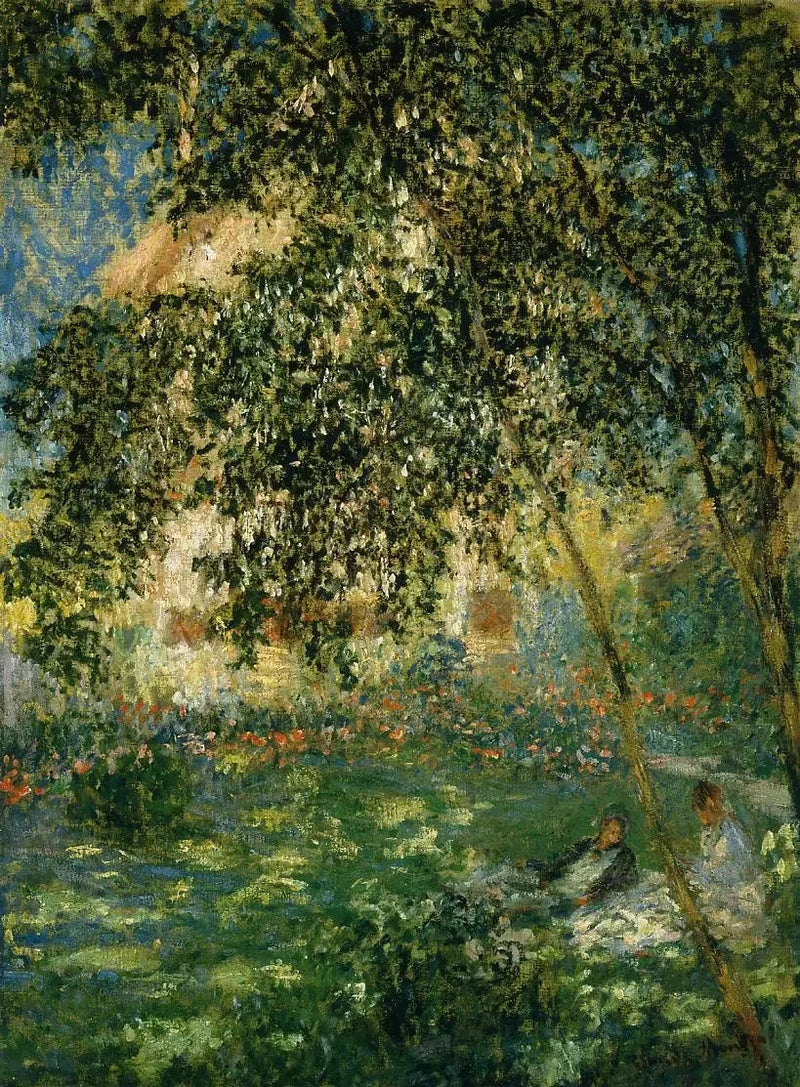 Lepää puutarhassa, Argenteuil W408 - Claude Monet