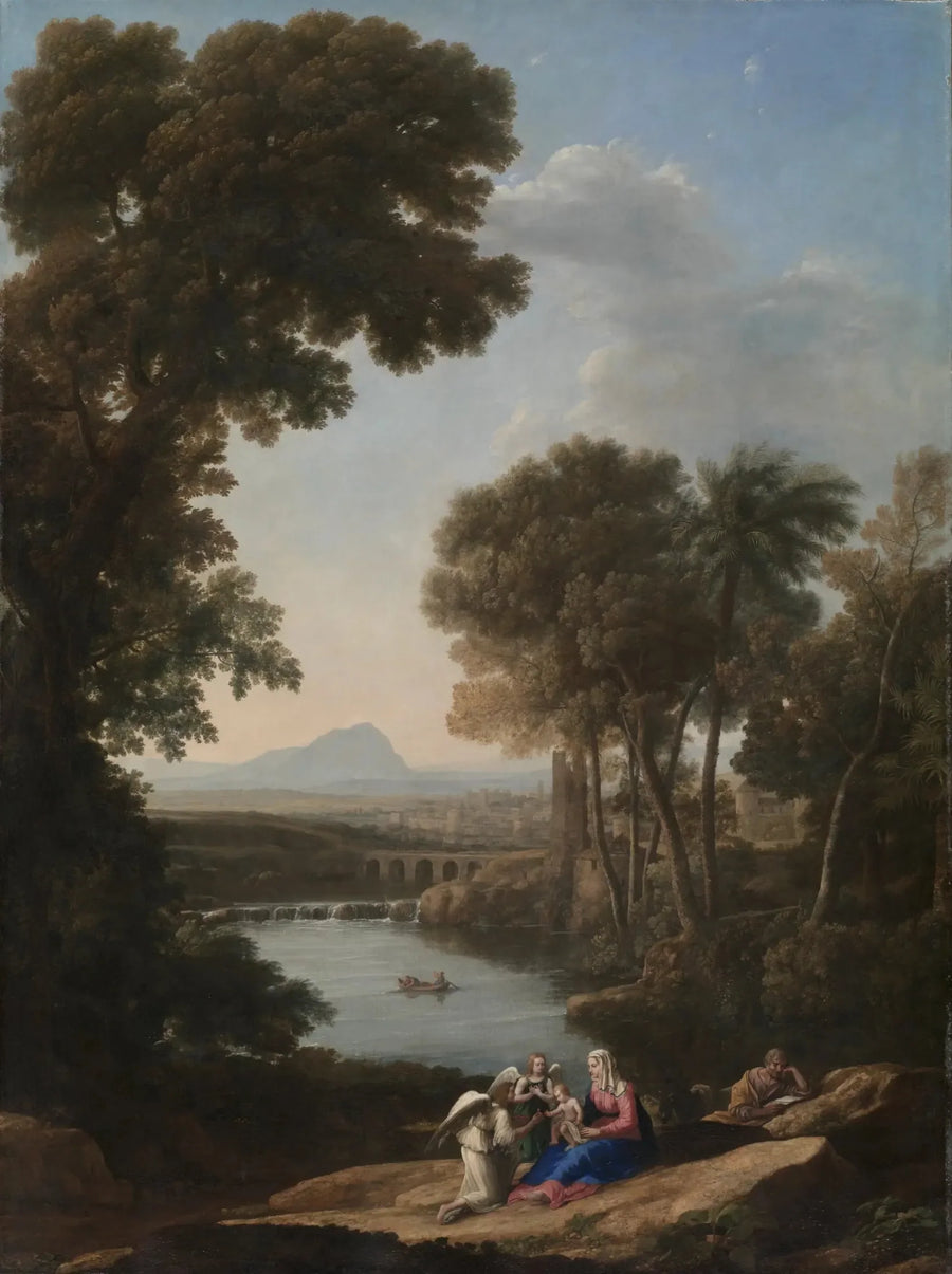 Pysyvä maalaus Egyptin paossa - Claude Lorrain