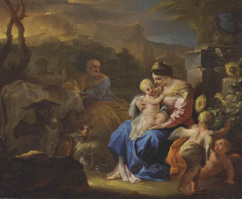 Pidän kiinni paosta Egyptissä - Francesco Solimena