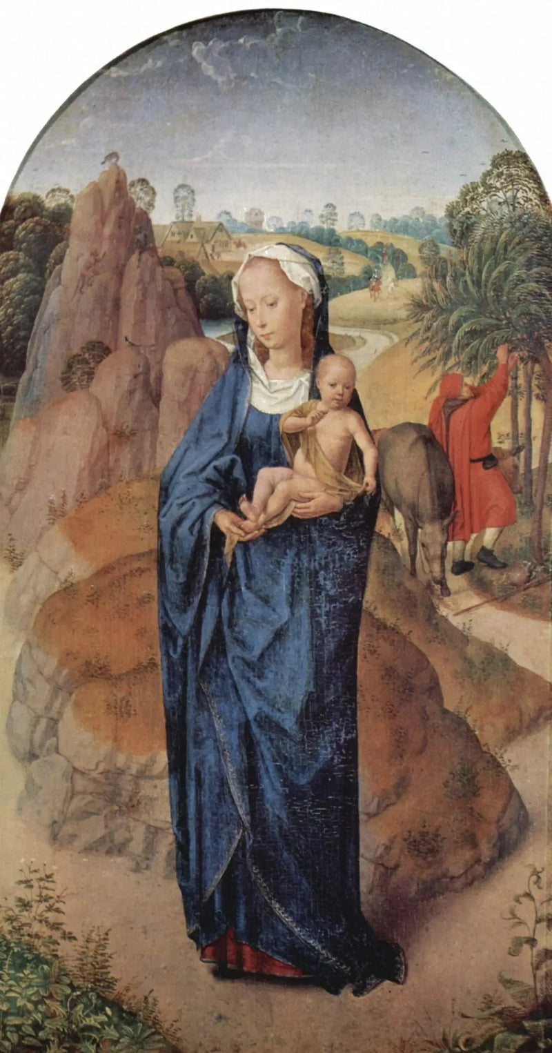 Pieni taulu Egyptin paossa - Hans Memling