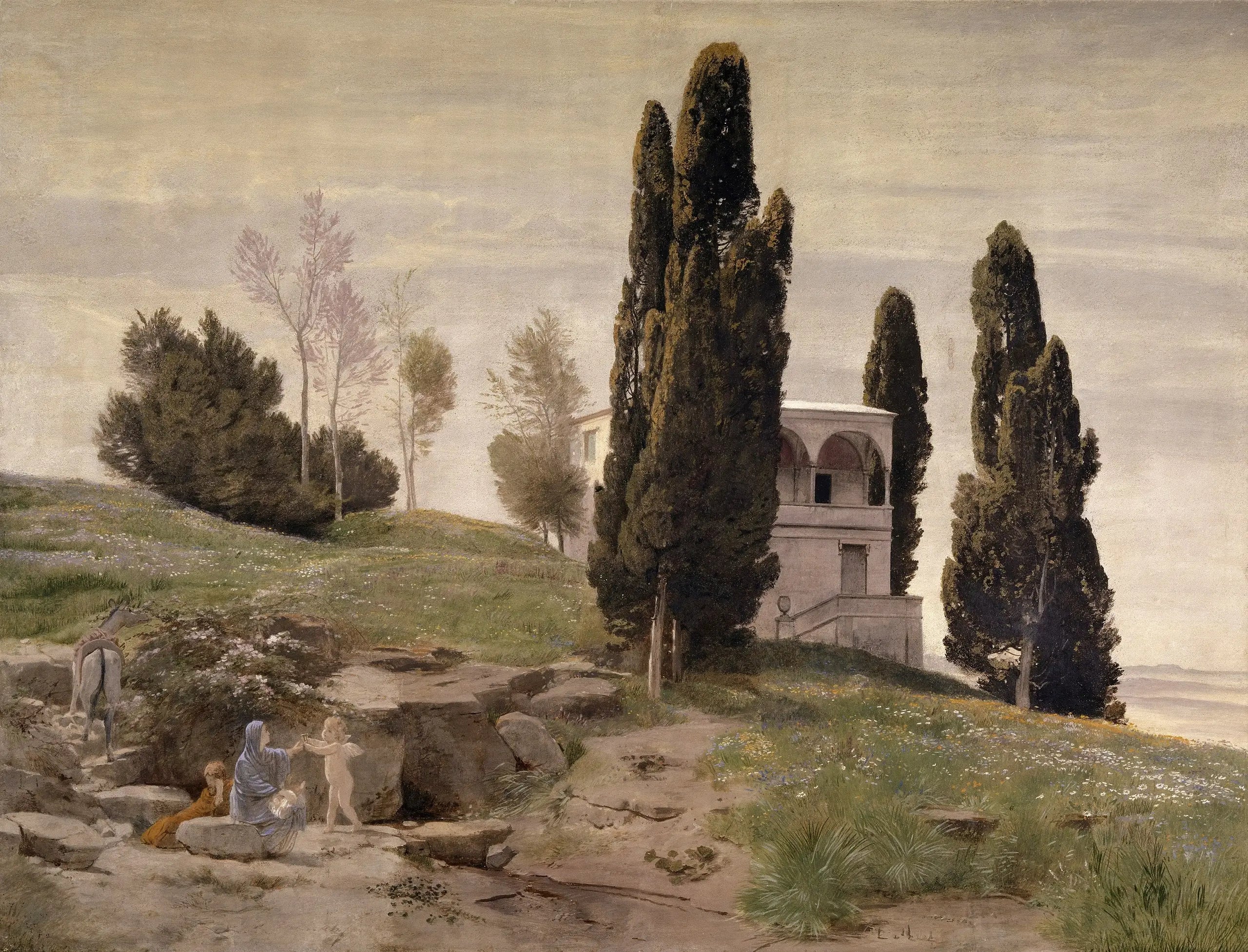 Repos pendentif la Fuite en Égypte - Arnold Böcklin - Alpha Reproduction