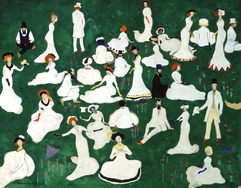 Reproduktionen. Gesellschaft mit Zylindern - Kazimir Malevich