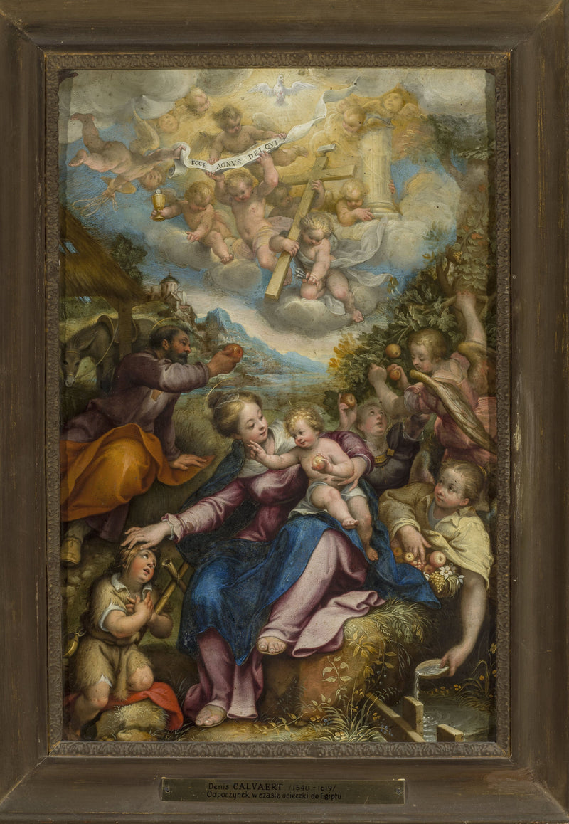 Lepää lennon aikana Egyptiin - Denis Calvaert