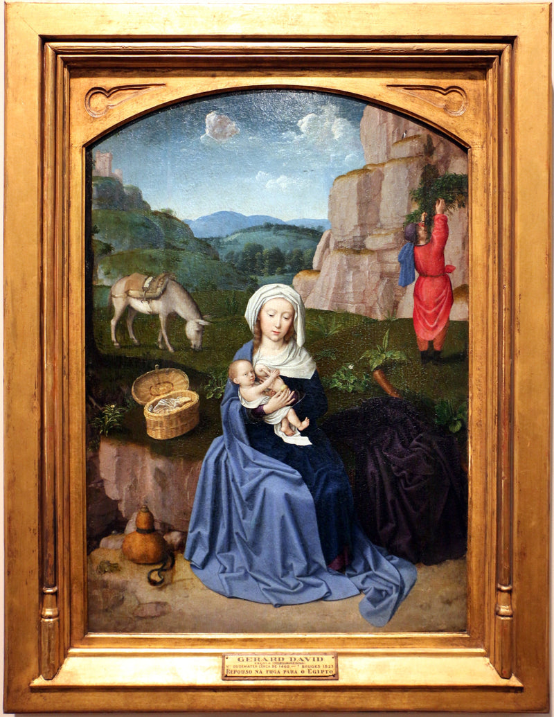 Lepää lennon aikana Egyptiin - Gérard David