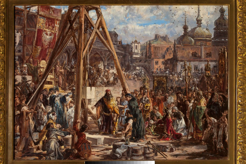 Venäjän uudelleenvaltaus. Rikkaus ja koulutus, 1366 jKr., sarja «Vallankumouksen historia Puolassa» - Jan Matejko