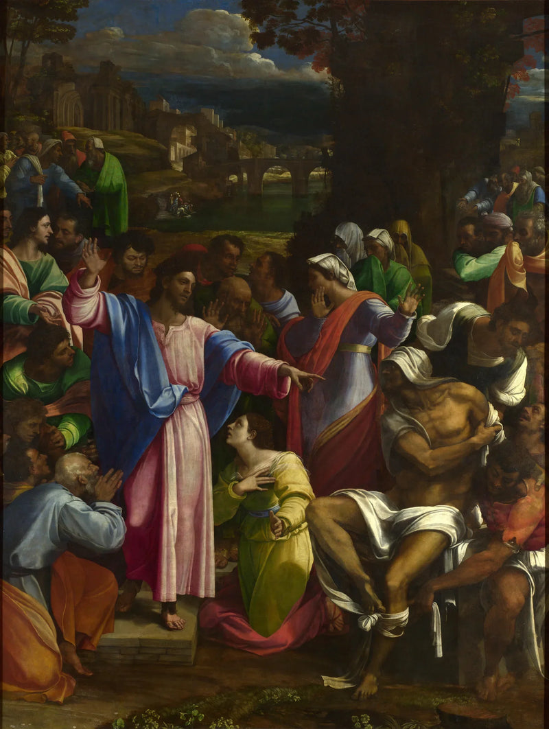 Lazareen ylösnousemus - Sebastiano del Piombo