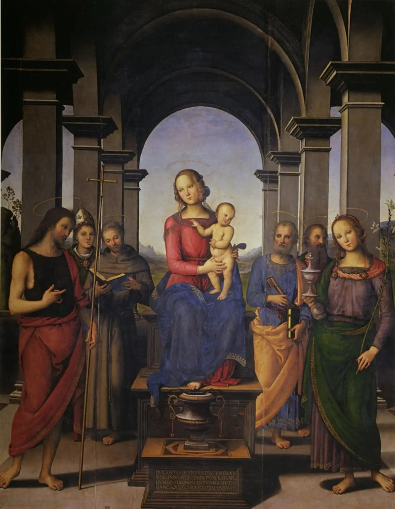 Fano-ylhäripöytä - Pietro Perugino