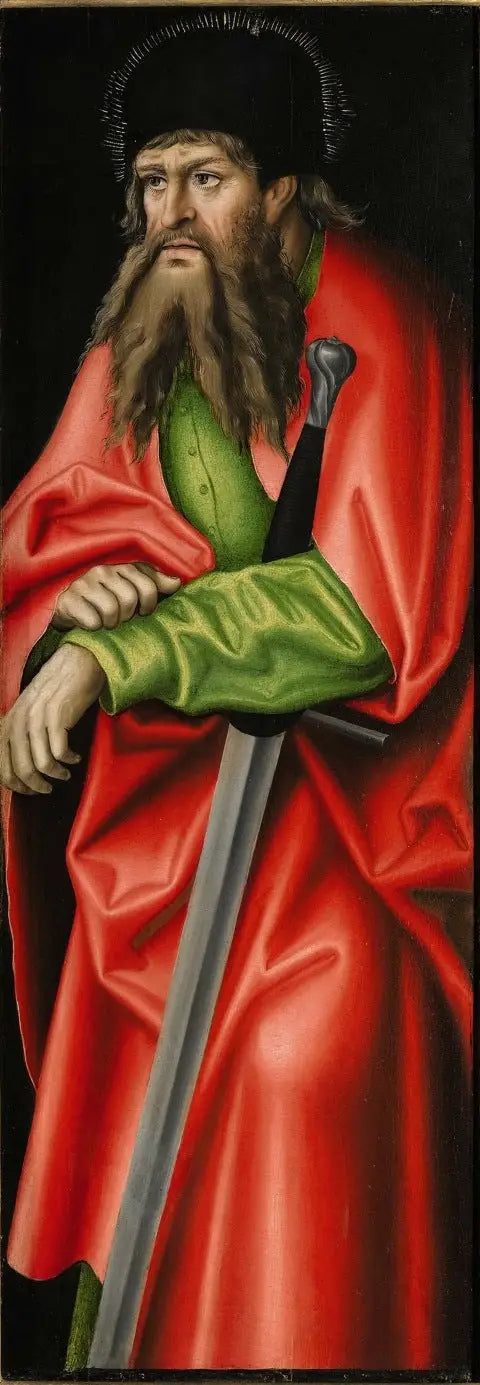 Feilitzschin alttari [oikea siipi, takapuoli] : Pyhä Paavali - Lucas Cranach vanhempi