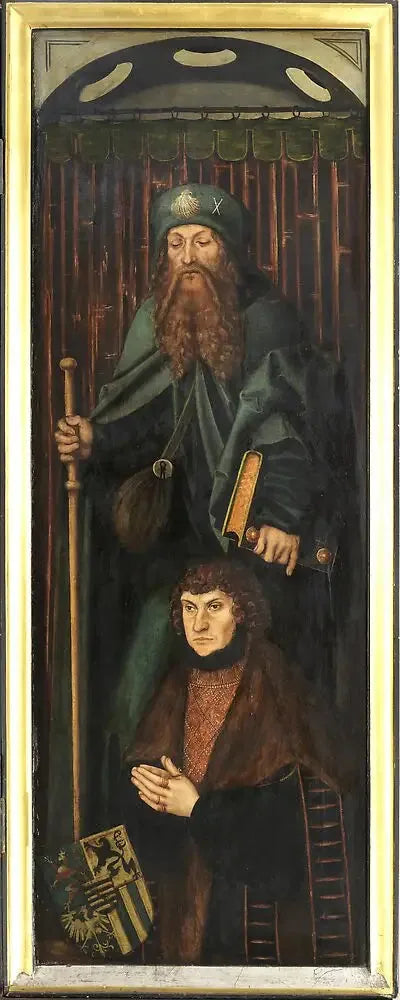 Zwickaun Pyhän Katariinan kirkon alttaritaulu [oikea siipi] - Lucas Cranach vanhempi