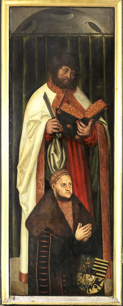 Zwickaun Pyhän Katariinan kirkon alttaritaulu [vasen siipi] - Lucas Cranach vanhempi