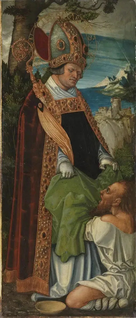 Pfirtscherin alttaritaulu: Pyhä Martinus - Lucas Cranach vanhempi