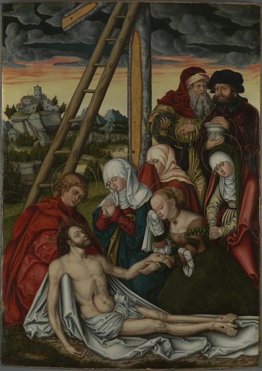 Pierre ja Paavali alttaritaulu: Kristuksen suru - Lucas Cranach vanhempi