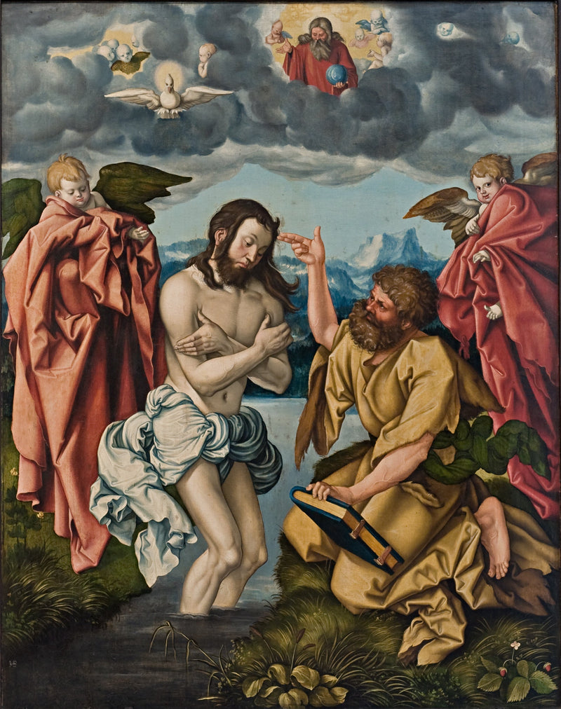 Pyhä Johannes - Kristuksen kaste - Hans Baldung Grien