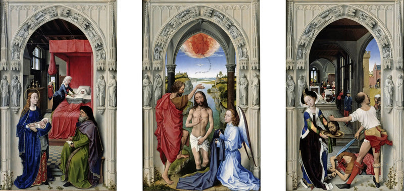 Pyhän Johannes Kastajan pöytätäulu - Rogier van der Weyden