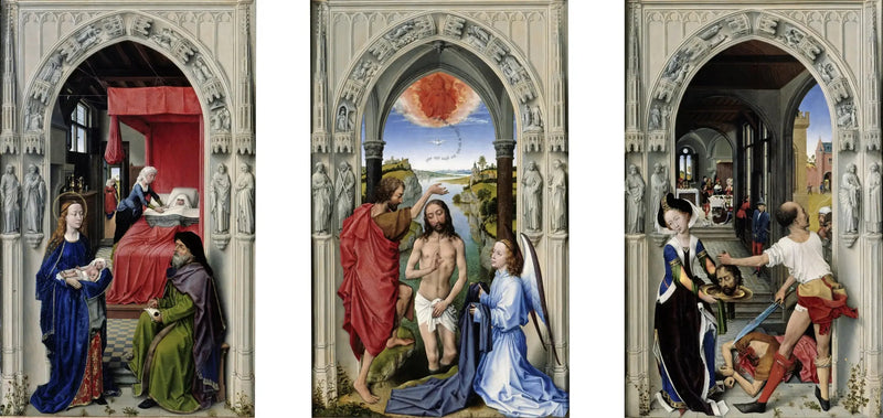 Pyhän Johannes Kastajan pöytätäulu - Rogier van der Weyden