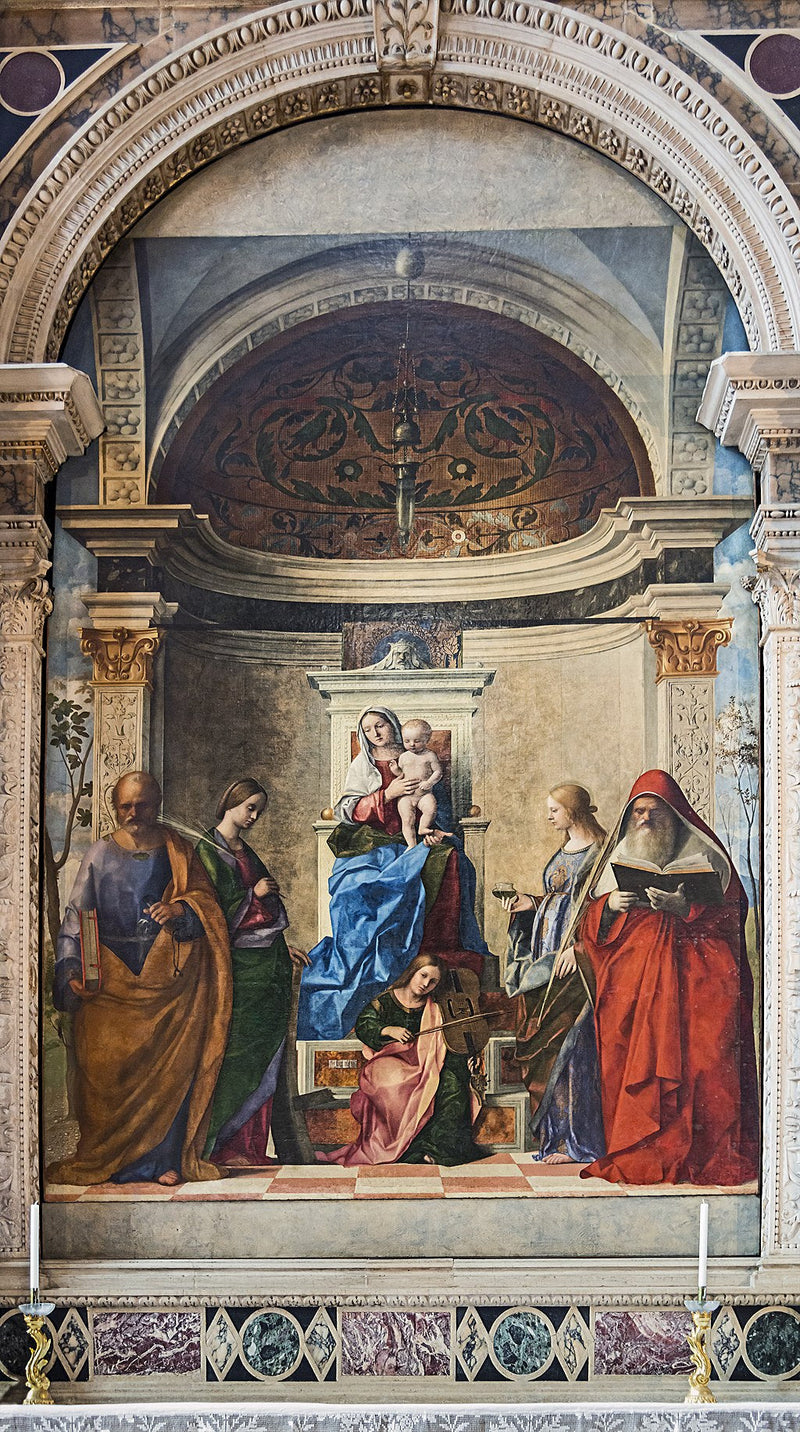 San Zaccarian pöytätarjotin - Giovanni Bellini