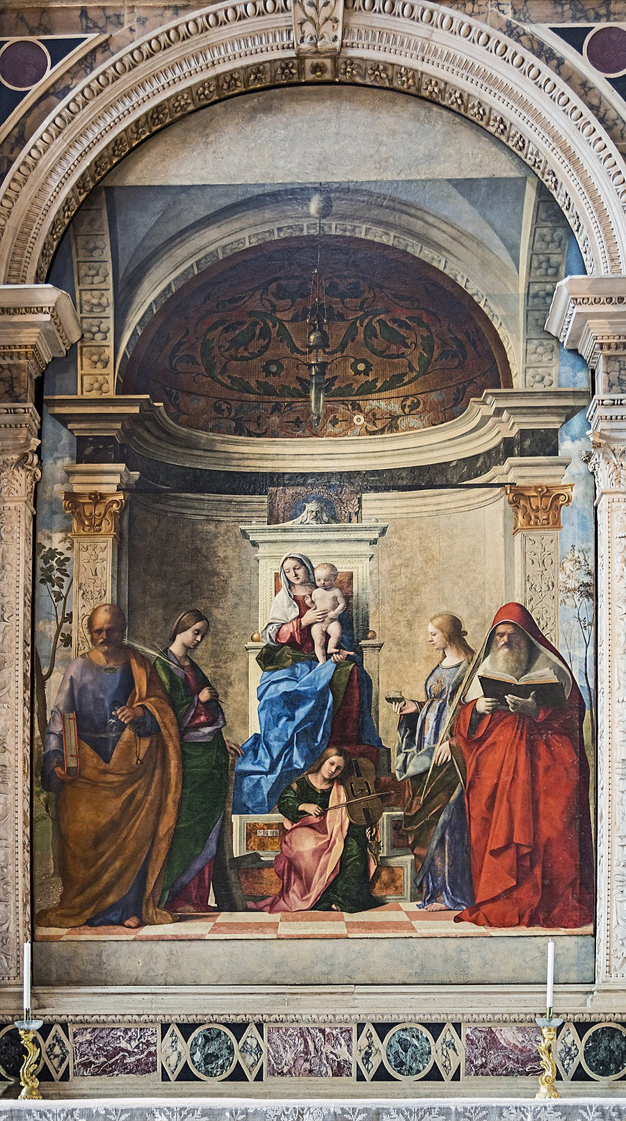 San Zaccarian pöytätarjotin - Giovanni Bellini