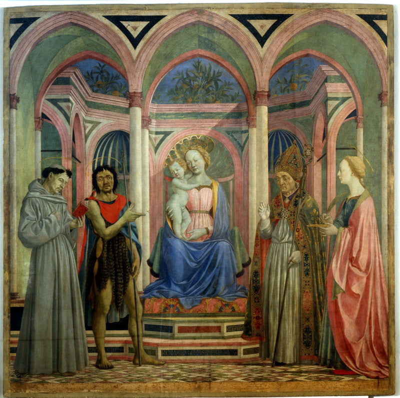 Santa Lucia dei Magnoli - Domenico Veneziano - Öljymaalaus uudelleenpainatus