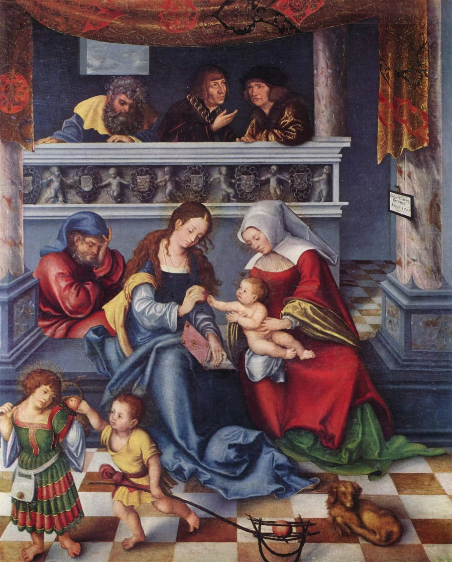 Torgau-altar: Pyhä sukulaisuus - Lucas Cranach vanhempi