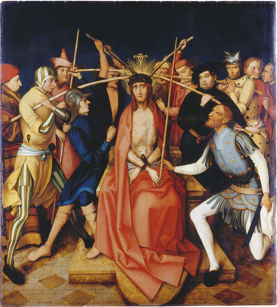 Frankfurtin dominikaaninen alttaritaulu: Kristus piinapuiden kruunu - Hans Holbein vanhempi