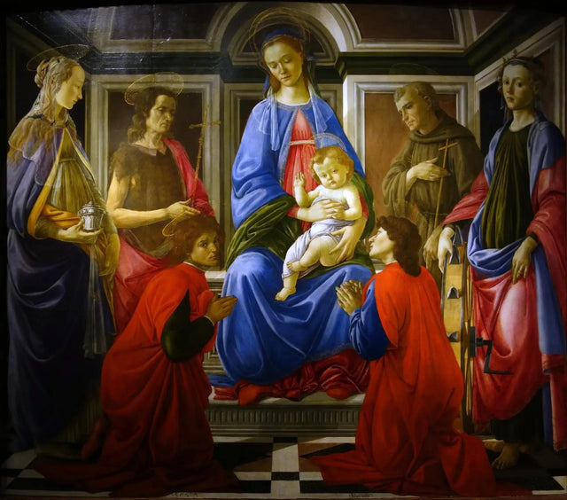 Alttaritaulu, joka tunnetaan nimellä Sant'Ambrogio, noin 1470 - Sandro Botticelli