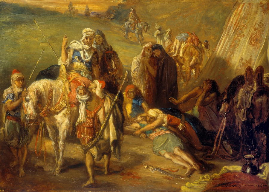 Palautus loukkaantuneille - Théodore Chassériau