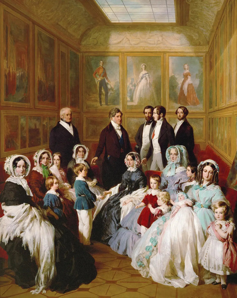 Perhepiiri Victoria-galleriassa Eu-linnassa, 8. syyskuuta 1845 - Franz Xaver Winterhalter