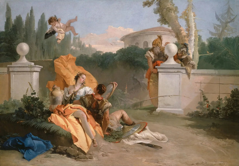 Rinaldo ja Armida hänen puutarhassaan - Giovanni Battista Tiepolo