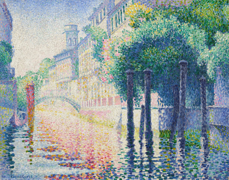 Rio San Trovaso, Venetsia - Henri-Edmond Cross