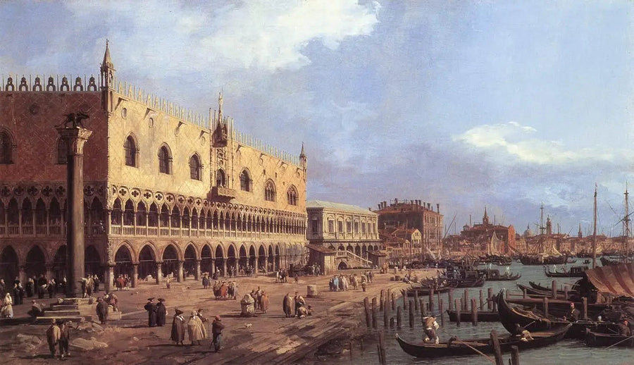 Riva degli Schiavoni itään päin - Canaletto