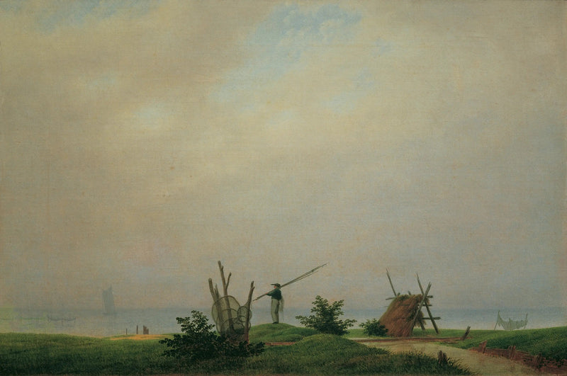 Ranta kalastajalla - Caspar David Friedrich