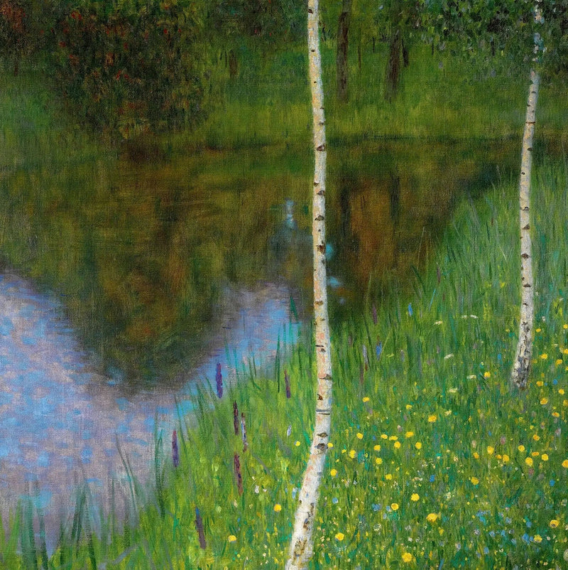 Järven ranta koivujen kanssa - Gustav Klimt