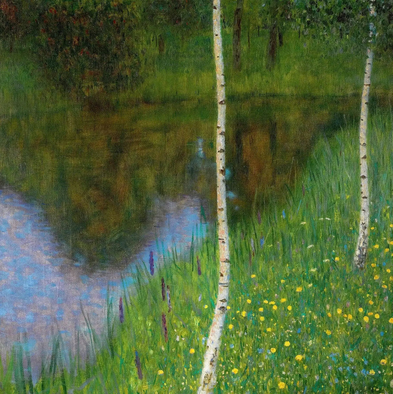 Järven ranta koivujen kanssa - Gustav Klimt