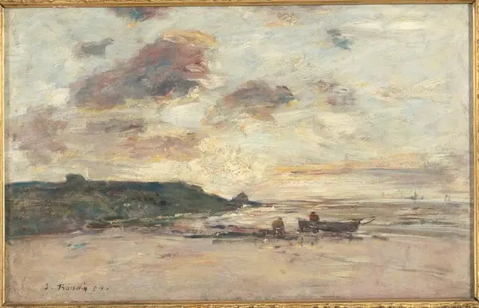 Rannat Trouvillen ympärillä - Eugène Boudin